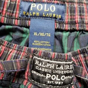 Polo RL classic sleepwear. Mens XL.  Vintage Red / Green / Navy colorway.